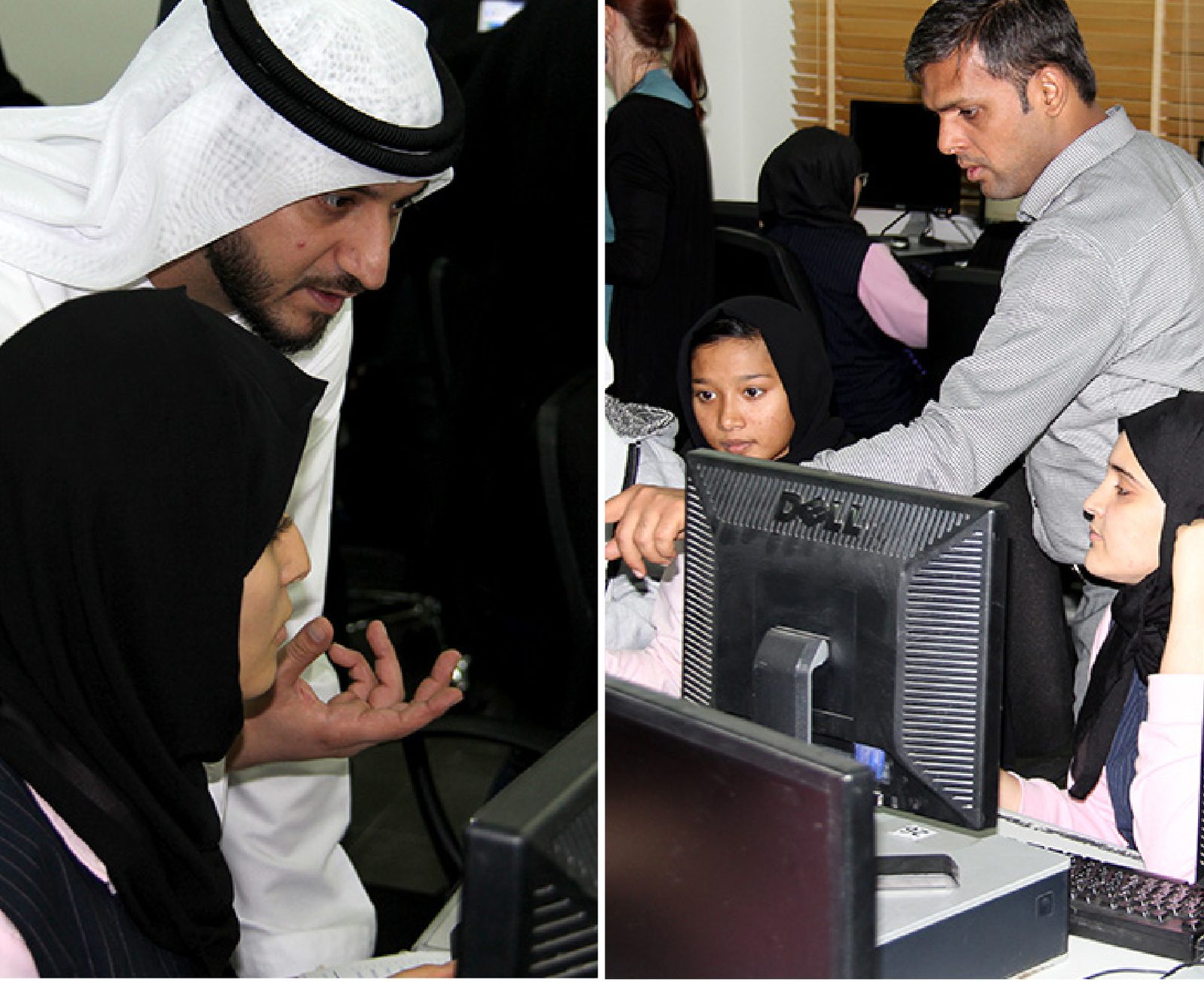 Literacy for Life students and mentors working at computers